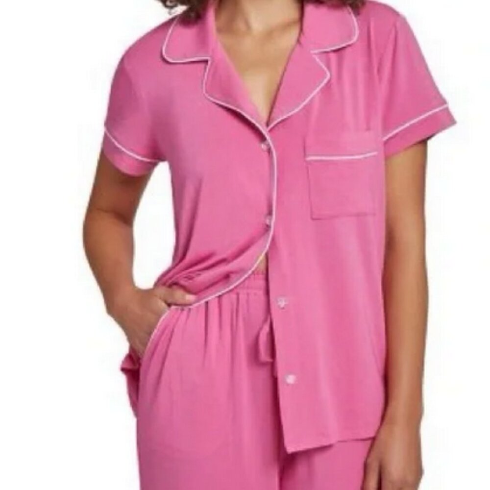 Loft Tipped PJ's - short sleeve/cropped.  NWT - Picture 3 of 3